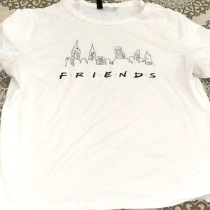 VINTAGE SHORT WHITE FRIENDS SHOW TSHIRT
